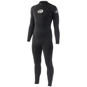 Storm Full Men's Wetsuit – Flatlock System BZ 3/2mm, Rear Zip SBR - 100% Poly Lining, Mesh Reinforced Torso, Adult Suit - Surfing, Diving, Snorkeling, Scuba - Black in Saudi Arabia