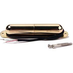Alnicov Guitar Lipstick Tube Pickup,Vintage style Single Coil Pickup for ST Guitar Accessory Parts,Gold