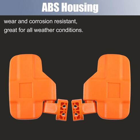 X AUTOHAUX UTV Rear View Side Mirrors Set Orange For Polaris RZR XP Crew 570 800 900 1000 for Ranger in Saudi Arabia