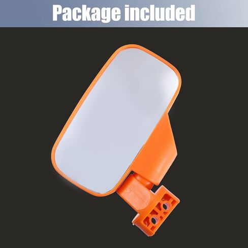 X AUTOHAUX UTV Rear View Side Mirrors Set Orange For Polaris RZR XP Crew 570 800 900 1000 for Ranger in Saudi Arabia