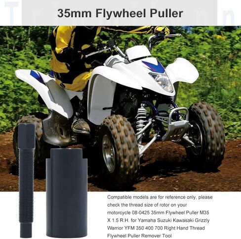 أداة إزالة دولاب الموازنة Triumilynn 35 مم لـ Yamaha Grizzly Raptor 350 400 450 550 660 700 سوزوكي DR250، M35 X 1.5 R.H. in Saudi Arabia