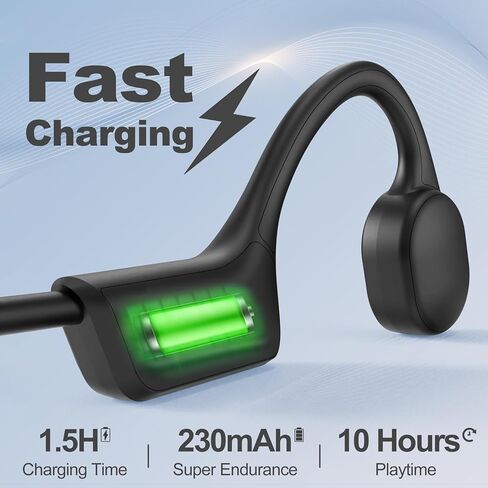 Bone Conduction Swimming Headphones,Waterproof IP68,Wireless Bluetooth 5.3 Earphones with Microphone, Built-in 32GB TF for Music Play Open Ear Bluetooth Headphones for Running,Swimming,Diving(Black) in Kuwait