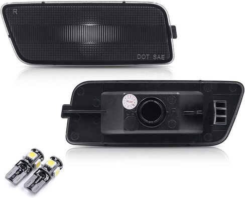 NSLUMO White Front Bumper Led Side Marker Lights for Golf MK6 GTI Smoked Lens Side Lights Replace OEM Sidemarker Lamps in Saudi Arabia