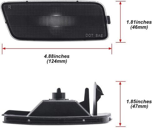 NSLUMO White Front Bumper Led Side Marker Lights for Golf MK6 GTI Smoked Lens Side Lights Replace OEM Sidemarker Lamps in Saudi Arabia