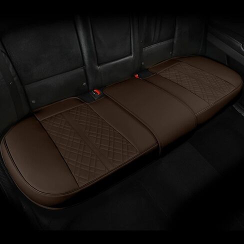 2 Pack Car Seat Cover for Front Car Seat Bottom,Premium PU Leather Seat Cushion Protector Upgraded Without Backrest with Storage Pocket,Full Wrapping Edge Works with Sedan SUV Pickup Minivan (Z BEIGE) in Kuwait