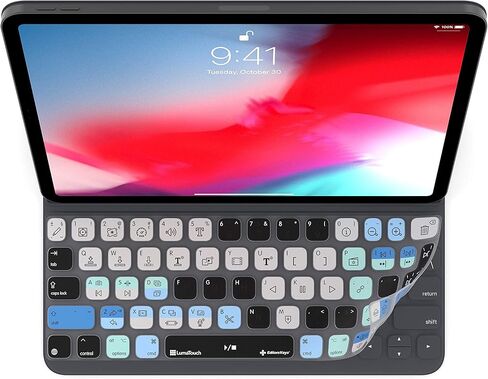 Editors Keys LumaFusion Keyboard Cover for iPad Pro 11" Smart Keyboard | USA Version Fits 9.7", 10.5" and 11" | Does not Fit Magic Keyboard in Kuwait