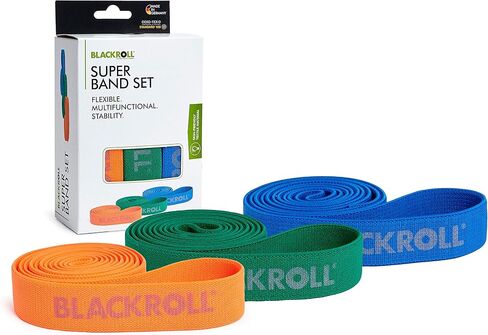 BLACKROLL - Super Band Set, Long Bands for Working Out, Resistance Bands for Legs and Glutes, Workout Bands for Stretching and Exercise, Booty Bands for Home Gym Equipment in Saudi Arabia