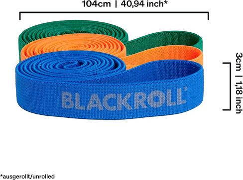 BLACKROLL - Super Band Set, Long Bands for Working Out, Resistance Bands for Legs and Glutes, Workout Bands for Stretching and Exercise, Booty Bands for Home Gym Equipment in Saudi Arabia