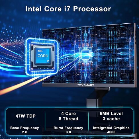 All-in-One Desktop Computer 23.8 inches Core i7-4810MQ ISP FHD Touch Screen All-in-One PC 8GB RAM 512GB SSD Pop-up Camera Dual Band WiFi Blutooth 4.2 Type-C -3 to 60 °Adjusted Screen in Kuwait