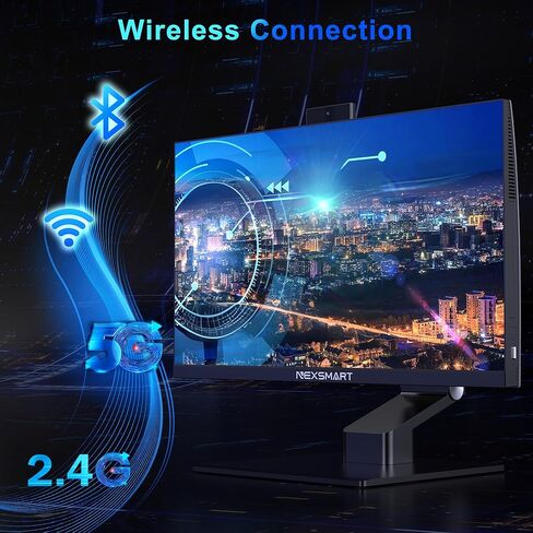 All-in-One Desktop Computer 23.8 inches Core i7-4810MQ ISP FHD Touch Screen All-in-One PC 8GB RAM 512GB SSD Pop-up Camera Dual Band WiFi Blutooth 4.2 Type-C -3 to 60 °Adjusted Screen in Kuwait