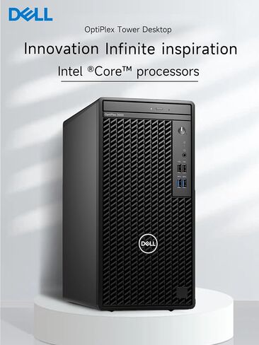 الكمبيوتر المكتبي للأعمال طراز Optiplex 3000 Tower من Dell | معالج انتل كور i5-12500 من الجيل الثاني عشر | 16 جيجا رام | ٢٥٦ جيجابايت إس إس دي + ١ تيرابايت إتش دي دي | واي فاي | دي في دي آر دبليو | اتش دي ام اي | منفذ العرض (يدعم 4K) | ويندوز 11 برو in Saudi Arabia