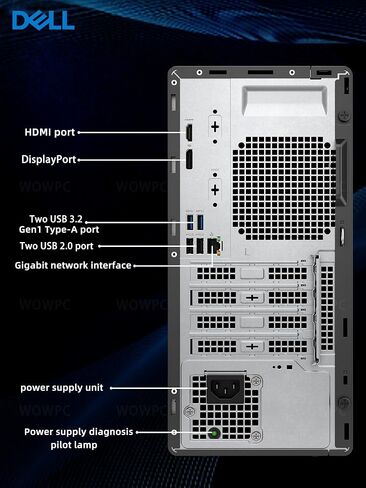 الكمبيوتر المكتبي للأعمال طراز Optiplex 3000 Tower من Dell | معالج انتل كور i5-12500 من الجيل الثاني عشر | 16 جيجا رام | ٢٥٦ جيجابايت إس إس دي + ١ تيرابايت إتش دي دي | واي فاي | دي في دي آر دبليو | اتش دي ام اي | منفذ العرض (يدعم 4K) | ويندوز 11 برو in Saudi Arabia
