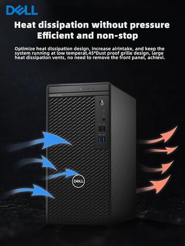 الكمبيوتر المكتبي للأعمال طراز Optiplex 3000 Tower من Dell | معالج انتل كور i5-12500 من الجيل الثاني عشر | 16 جيجا رام | ٢٥٦ جيجابايت إس إس دي + ١ تيرابايت إتش دي دي | واي فاي | دي في دي آر دبليو | اتش دي ام اي | منفذ العرض (يدعم 4K) | ويندوز 11 برو in Saudi Arabia