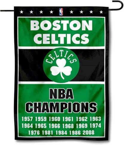 Boston Celtics 17 Time Champions Double Sided Garden Flag in Saudi Arabia