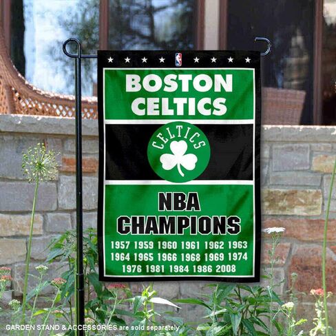 Boston Celtics 17 Time Champions Double Sided Garden Flag in Saudi Arabia