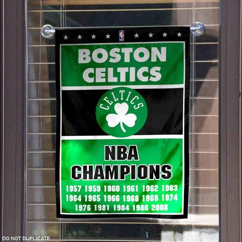 Boston Celtics 17 Time Champions Double Sided Garden Flag in Saudi Arabia