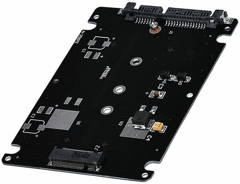 2Pcs M.2 SSD to 2.5 inch SATA Adapter M.2 (NGFF) SSD to SATA III Hard Drive Enclosure B-Key SATA Converter to SATA 3.0 Card Support 2230 2242 2260 2280 in Saudi Arabia