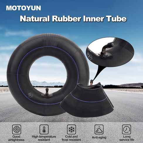 11×4.00/4.50-5 أنبوب داخلي بديل مع جذع صمام منحني TR-87 متوافق مع جزازة العشب وعربات اليد والمولدات والجرارات والشاحنات اليدوية والجزازات ومنفاخ الثلج والمزيد (عبوتان) in Kuwait