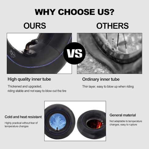 11×4.00/4.50-5 أنبوب داخلي بديل مع جذع صمام منحني TR-87 متوافق مع جزازة العشب وعربات اليد والمولدات والجرارات والشاحنات اليدوية والجزازات ومنفاخ الثلج والمزيد (عبوتان) in Kuwait