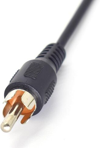 2 حزمة RCA إلى كابل الأسلاك العارية، 0.3M/1FT كابل سلك مكبر الصوت إلى الصوت ذكر RCA موصل محول جاك التوصيل لاستبدال كابل RCA مفتوح الأطراف للصوت in Saudi Arabia