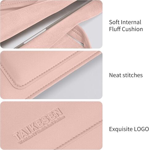 حافظة كمبيوتر محمول متوافقة مع جهاز Macbook Pro/Max M2/M1 A2779 A2442 الجديد مقاس 14 بوصة، Air 13.6 بوصة، Surface 5/4/3، 14 بوصة Dell ASUS Acer Chromebook/HP Stream/IdeaPad، حقيبة PU مع حقيبة صغيرة، أخضر in Kuwait