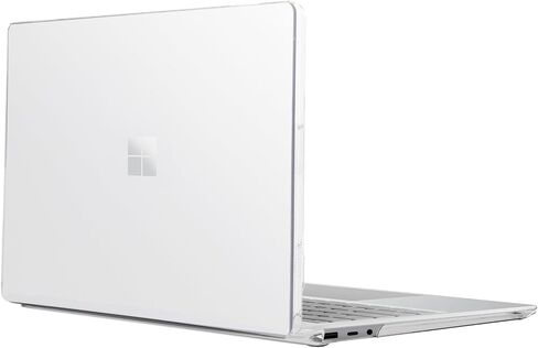 حافظة كريستال kwmobile متوافقة مع كمبيوتر Microsoft Surface Laptop 5/4 /3 13.5 بوصة (1868/1951) - غطاء كمبيوتر محمول أنيق خفيف الوزن - شفاف in Saudi Arabia