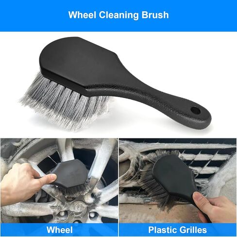 طقم تنظيف السيارة، مجموعة فرش تفصيل السيارة، فرش تنظيف السيارة للجزء الخارجي الداخلي in Kuwait