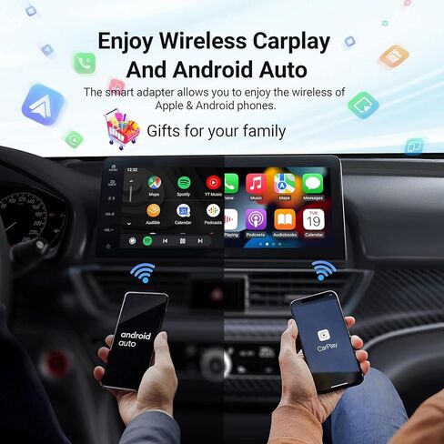محول سيارة OTTOCAST اللاسلكي Android Auto Play2Video، محول لاسلكي لسيارات CarPlay السلكية في المصنع in Saudi Arabia