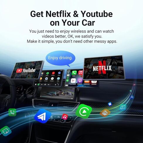 محول سيارة OTTOCAST اللاسلكي Android Auto Play2Video، محول لاسلكي لسيارات CarPlay السلكية في المصنع in Saudi Arabia