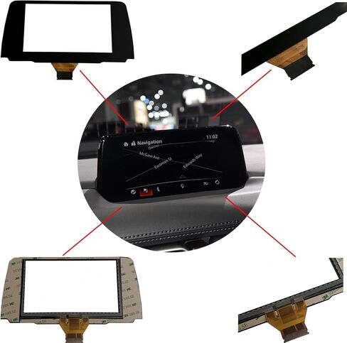 LCD تعمل باللمس محول الأرقام زجاج على راديو الملاحة LCD 7 بوصة استبدال صالح مازدا CX5 2017 2018 2019 2020 استبدال OE # TM070RDHP05 (بدون LCD) in Kuwait