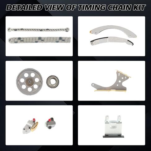 Engine Timing Chain Kit 9-0195SC TK10428D Fits for 2002-2008 Rainier, 2004-2007 Colorado,2004-2006 Trailblazer,2002-2007 Canyon, 2004-2006 Envoy Aftermarket Part in Saudi Arabia