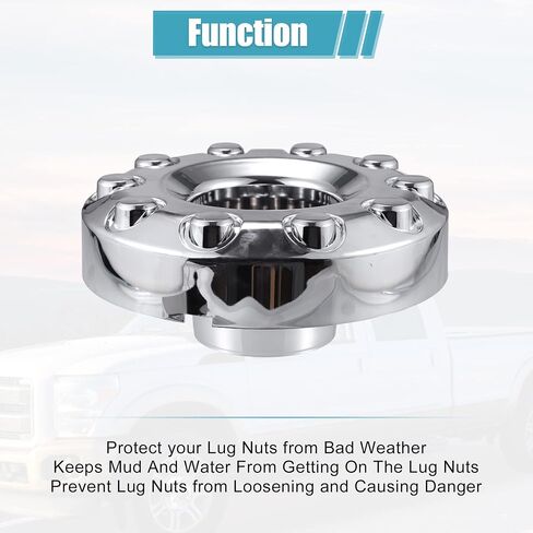 X AUTOHAUX Front 10 Lug Chrome Wheel Center Hub Cap Cover for Ford F450 F550 Super Duty 2005-2017 Wheel Hubcap Wheel Center Cap 5C3Z1130NA in Saudi Arabia
