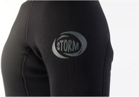 Storm Full Men's Wetsuit – Flatlock System BZ 3/2mm, Rear Zip SBR - 100% Poly Lining, Mesh Reinforced Torso, Adult Suit - Surfing, Diving, Snorkeling, Scuba - Black in Saudi Arabia