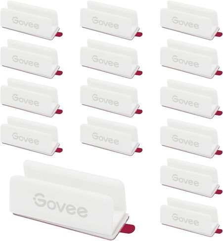 Govee RGBIC Neon Rope Light Mounting Brackets for Neon Lights H61D3 & H61D5, RGBIC Rope Light Clips, WiFi Neon Lights Holders 20pcs, (Not Support H61A0 & H61A2), Black in Saudi Arabia
