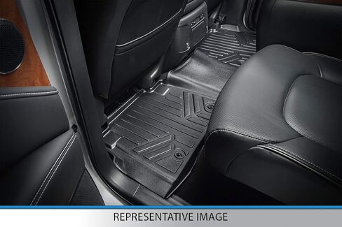 SMARTLINER Custom Fit Floor Mats 2 Row Liner Set Black Compatible with 2019-2020 Hyundai Santa Fe 5 Passenger Models in Saudi Arabia
