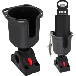 unitackcle Kayak Cup Holder with Mount Bracket, Multifunctional Kayak Drink Holder Fishing Tool/Lures Storage-Kayak Track Mount Installation in Kuwait