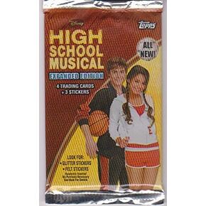 High School Musical Expanded Edition TOPPS Trading Card Pack (4 cards/+3 stickers) 2008