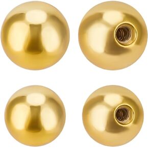 Beebeecraft 21G Screw Ball Backings 925 Sterling Silver 3~4mm Round Ball Earring Stoppers Post Studs for Earring Piercing Supply Findings Fit for 0.7mm Threaded Post