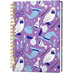 Spiral Journal Notebook, Hardcover Lined Journal for Women, Medium 6 x 8.4 in, 120 Pages Thick Paper, College Ruled Notebook for Writing, Work, Office, and School,Paris Eiffel Tower