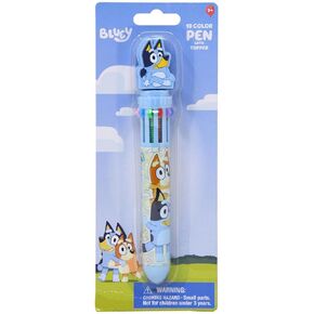 Innovative Designs Bluey 10-in-1 Multicolor Pen With Topper