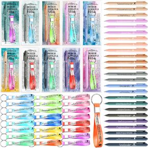 25 Sets Christian Church Gifts Bulk Bible Verse Pens Religious Silicone Keychains and Bookmarks Back to School Gifts for Pastor Student Teacher Sunday School(Morandi,Spanish)