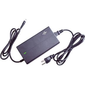 Syvrac 54.6V 2A Charger for 48V Lithium Batteries - E-Bike/Scooter/Hoverboard Charger，UL & FCC Certified with US Plug, DC 5.5x2.1mm Connector, Fast Charging & Overload Protection