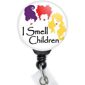 Halloween Alice in Wonderland Cheshire Cat We are All Mad Here Retractable Badge Reel with Swing Clip and 36 Inch Cord