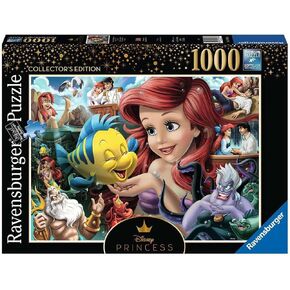 Ravensburger Disney Collector's Edition Heroines: The Little Mermaid 1000 Piece Jigsaw Puzzle for Adults - 12000567 - Handcrafted Tooling, Made in Germany, Every Piece Fits Together Perfectly