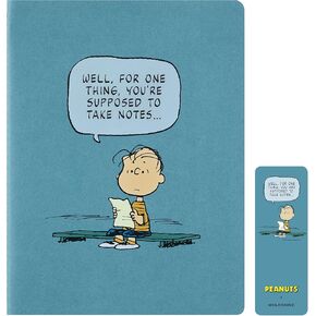 Moleskine Limited Edition Peanuts Cahier Journal, Soft Cover, XL (7.5" x 9.75"), Ruled, Brisk Blue, 120 pages