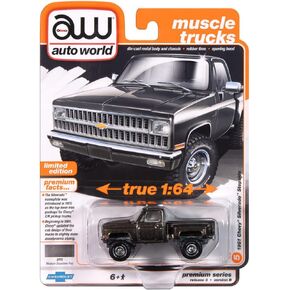 Auto World 64452 Muscle Trucks 1:64 1981 Car Silverado Series B Graystone
