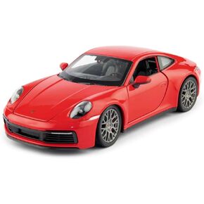 911 Carrera 4S Red with Gray Wheels NEX Models 1/24 Diecast Model Car by Welly 24099r