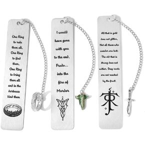 Fantasy Movie Evenstar Gandalf Bookmark - Legolas Elven Princess Bookmarks, The Perfect Book Accessory for Fantasy Lovers, Book Mark Gifts for Men! (Evenstar Bookmark)