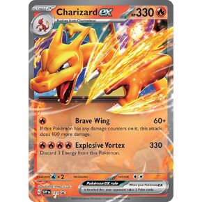 Pokemon - Charizard ex 161 - Scarlet Violet Black Star Promo - Foil Single Card