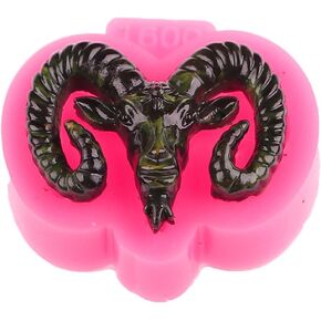 Cute Goat Shape Silicone Mold Super Shiny Epoxy Mold Chocolate Mold Lovely Goat Head Resin Mold for DIY Jewelry Making Craft Decoration